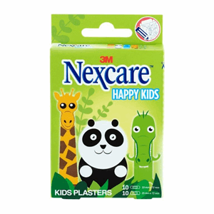 Curas Happy Kids Nexcare 3m Caja X 20 Unds (motivo Animales) - Sin Asignar