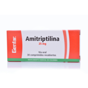 Amitriptilina G-far 25 Mg X 30 Comprimidos. - Amitriptilina  Gf