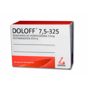 Doloff 7.5-325 Mg Caja X 30 Tabletas Recubiertas (229592) - Doloff  5
