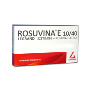 Rosuvina E 10/40 Mg Caja X 28 Tabletas Recubiertas - Rosuvina