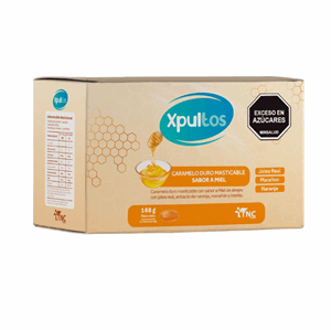 Xpultos Caramelo Duro Masticable Miel Caja X 12 Sob X 4 Past De 14 Gr C/u (168g - Sin Asignar