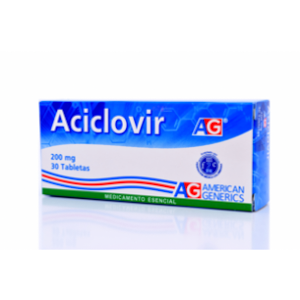 Aciclovir A-g 200 Mg X 30 Tabletas. - Aciclovir  A-g