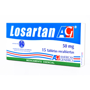Losartan A-g 50 Mg X 15 Tabletas - Losartan  Ag