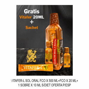 Vitafer-l Sol Oral Fco X 500 Ml+fco X 20 Ml+1 Sobre X 10 Ml S/diet Oferta P/esp - Sin Asignar