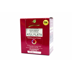 Shampoo Matizante Naissant Tono Sobre Tono Azul Plata Display X 12 Sobres De 40 Ml - Naissant