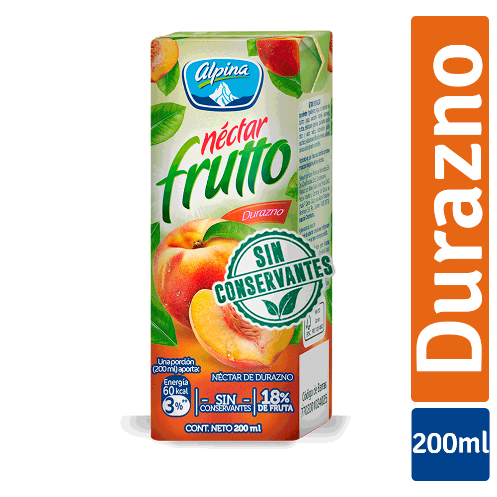 Nectar Alpina Durazno X 200 Ml - Alpina