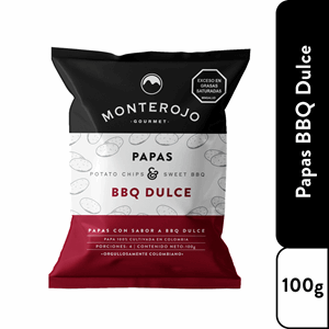 Papas Monte Rojo Bbq Dulce X 100 Gr - Sin Asignar