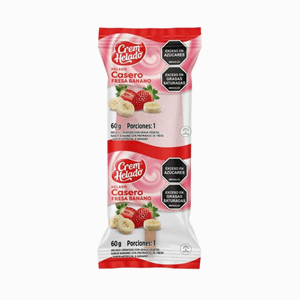 Helado Casero Fresa Banano X 60 Gr - Sin Asignar
