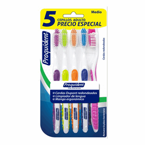 Proquident Cepillo Adulto Medio X 5 Unds P/especial - Sin Asignar
