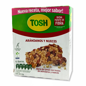 Tosh Barra Arandanos C/frutos Secos X 6 Und - Tosh