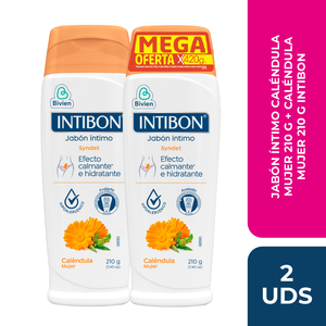 Jabon Liquido Intimo Intibon Vinagre De Manzana Y Calendula 2 X 210 G (oferta) - Intibon