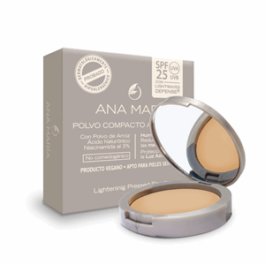 Polvo Compacto Aclarante Y Humectante Ana Maria Avellana - Sin Asignar