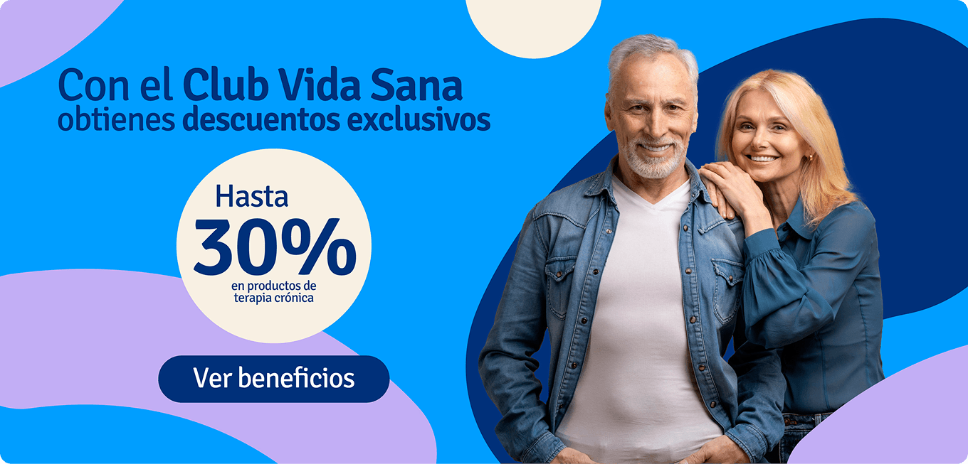 Con el club vida sana 30 de descuento